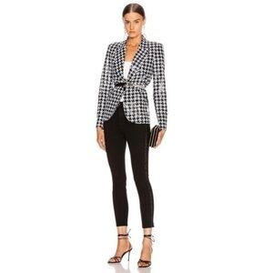 L’AGENCE Margot Crystal Tux Stripe Skinny Jeans in Noir - sz 30